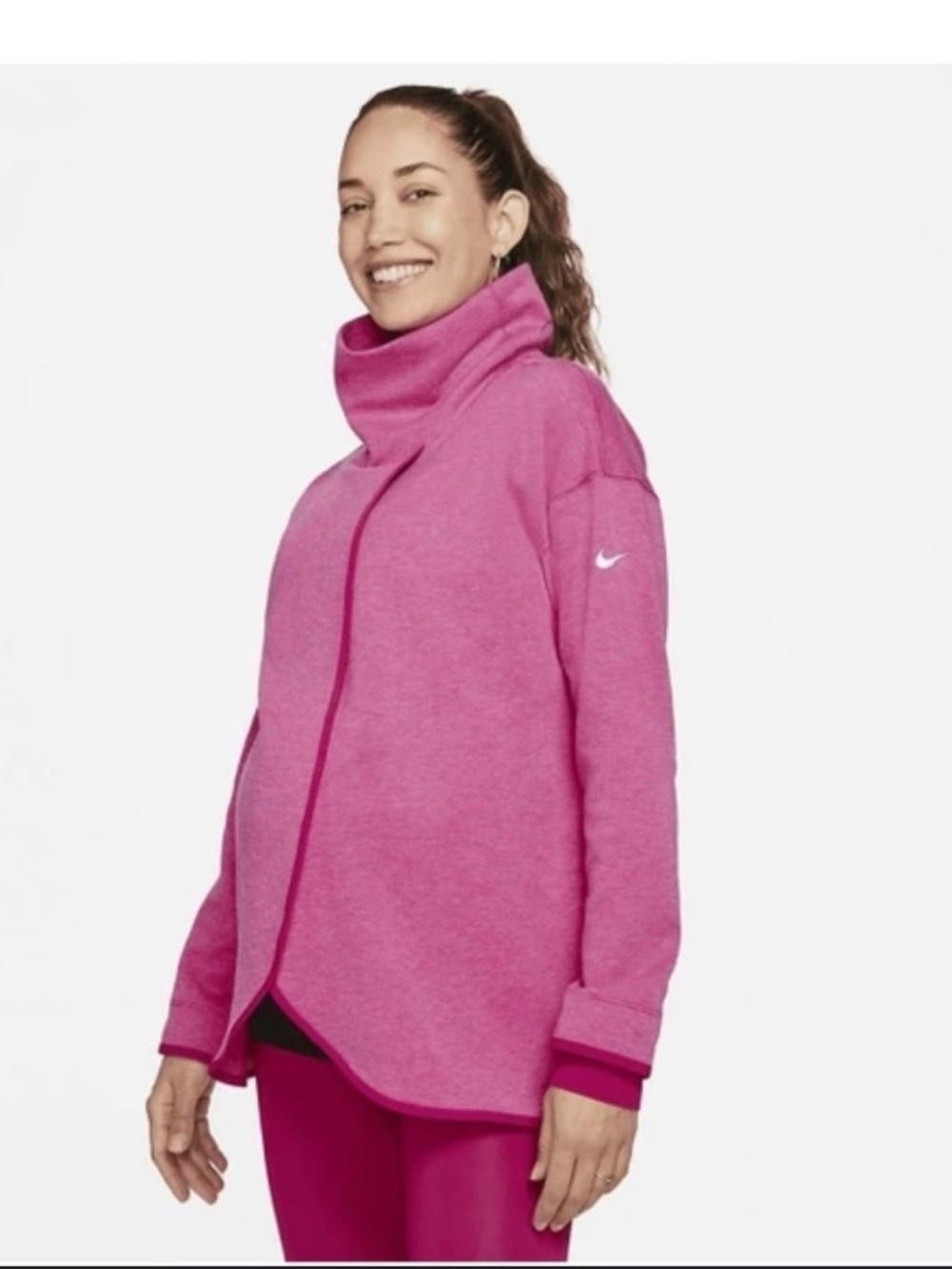 Nike Women's Hot Pink Teddy Wrap Jacket
